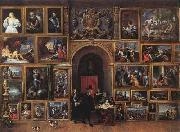 TENIERS, David the Younger Archduke Leopold Wilhelm of Austria in his Gallery fh Sweden oil painting reproduction